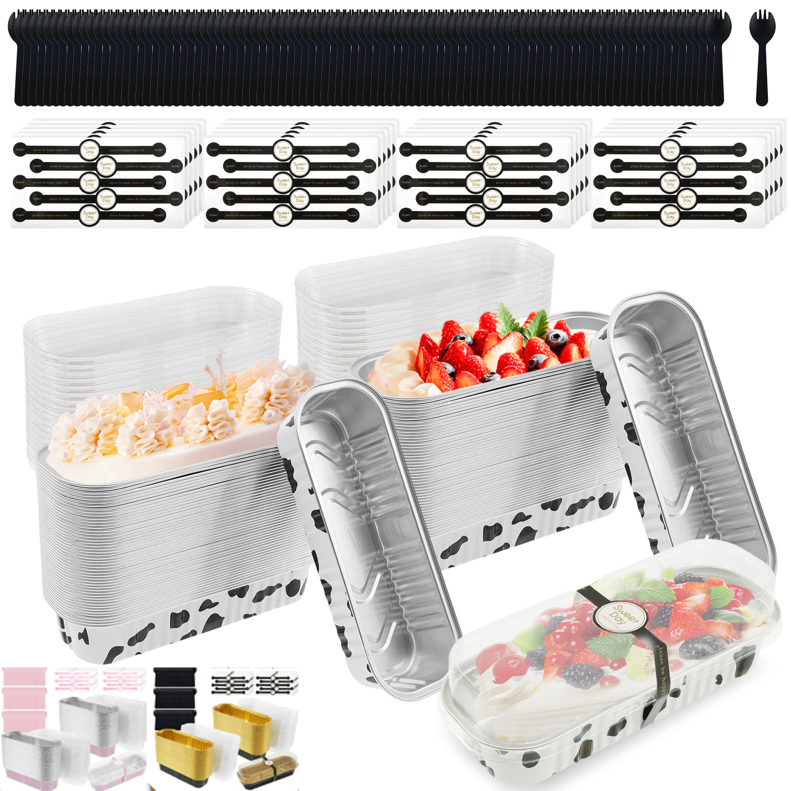 Portion Control Container - Mini teglie per pane con coperchi