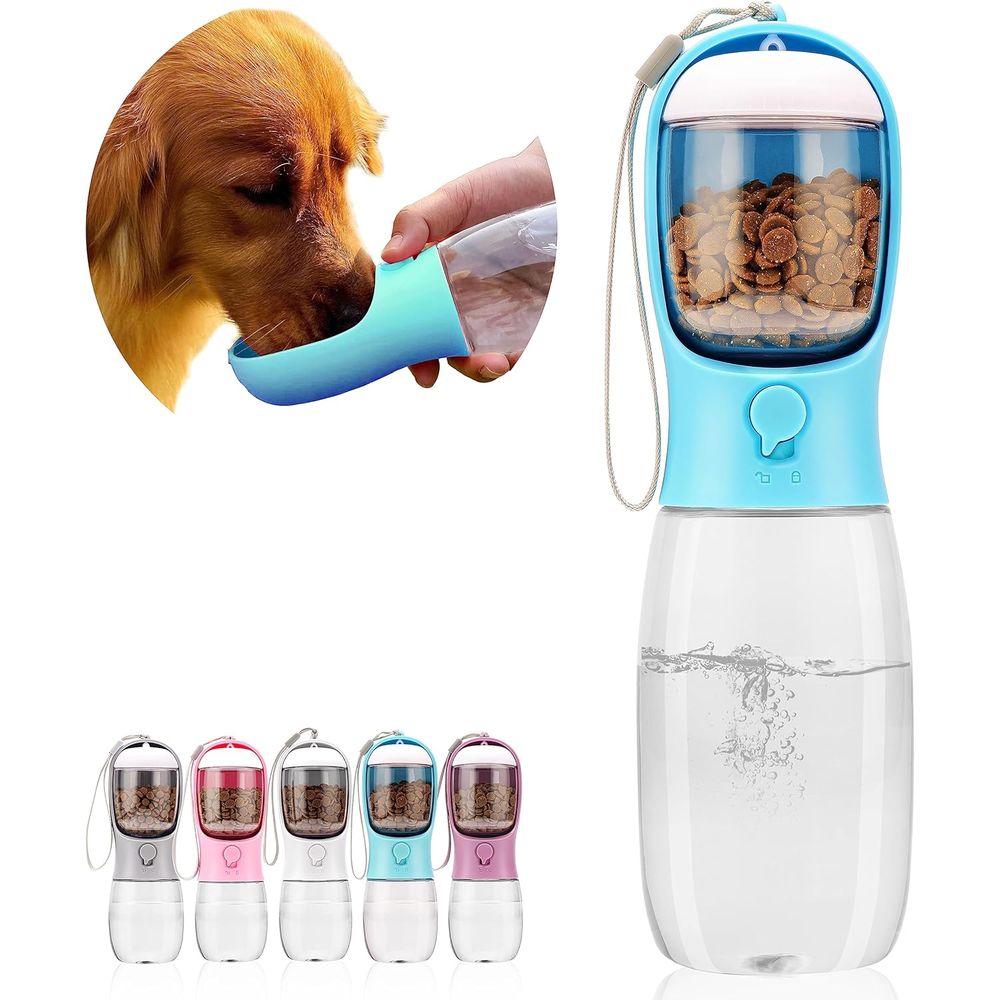 Food Storage Hiking - Bottiglia d'Acqua per Cani con Contenitore