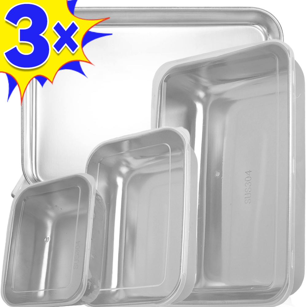 Food Storage Box Stainless Steel - Scatola per la conservazione degli alimenti