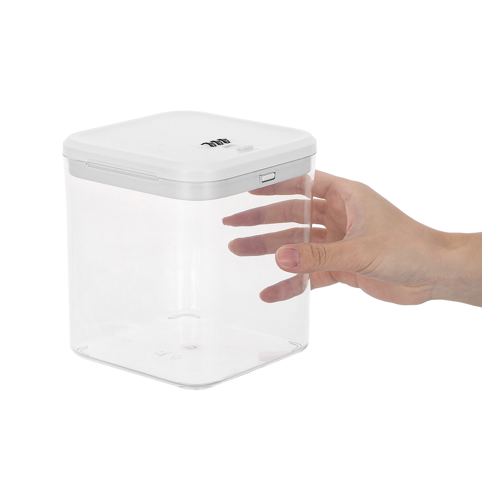 Food Storage Lock Box - Scatola Trasparente Impilabile con Serratura per