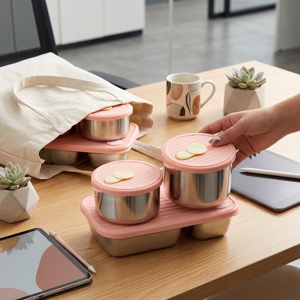 Food Storage Safe - Set di Contenitori per Pranzo in