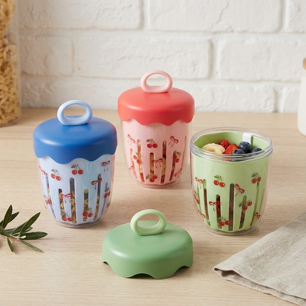 Food Storage Handling - Contenitore Portatile in Plastica per Overnight