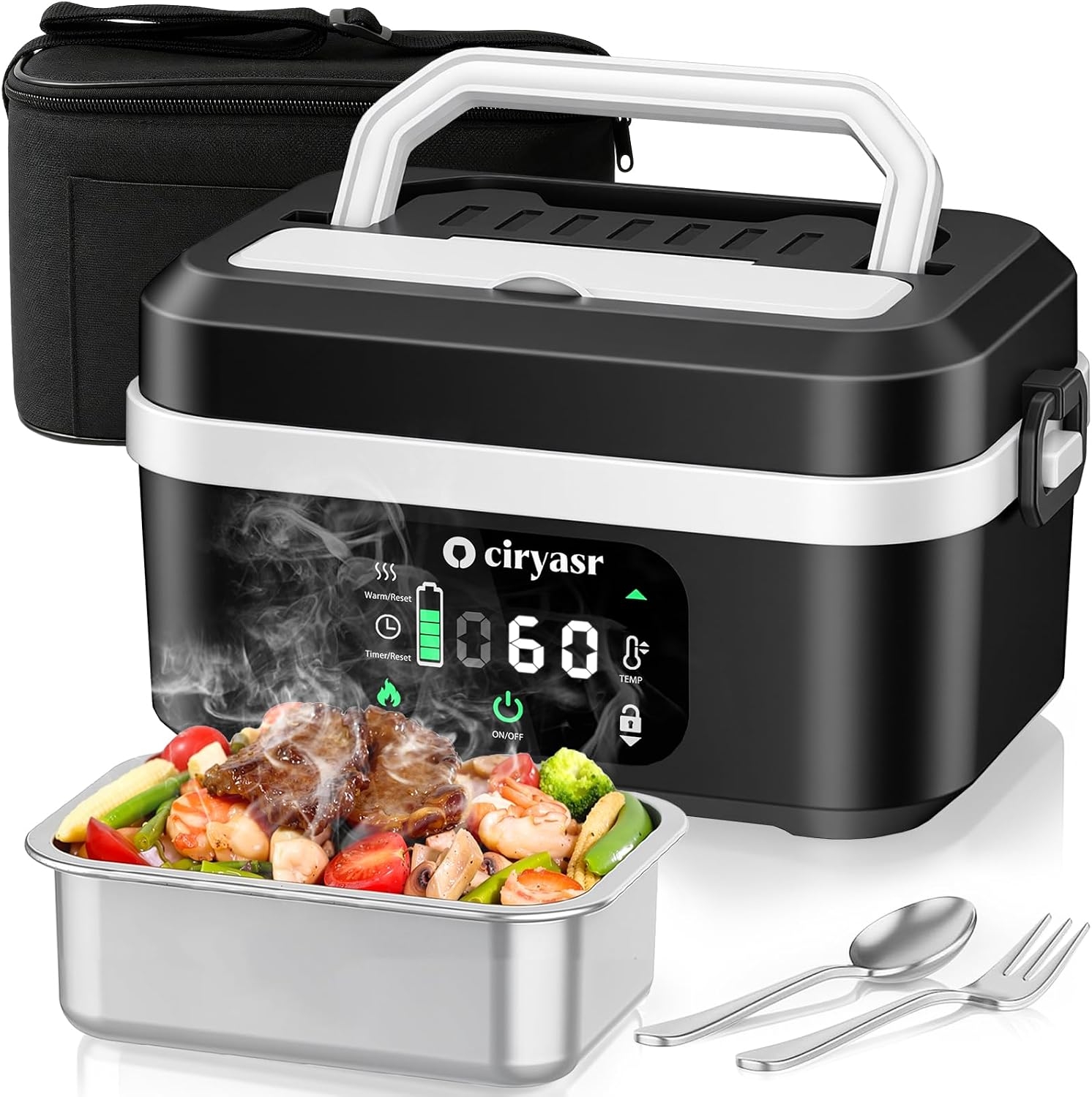 Food Storage Hiking - Potente Scaldavivande Elettrico, Scaldavivande Riscaldato a