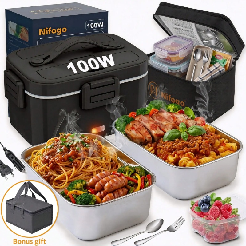 Food Storage Bag Organizer - Contenitore Termico Elettrico da 100W, Scaldavivande