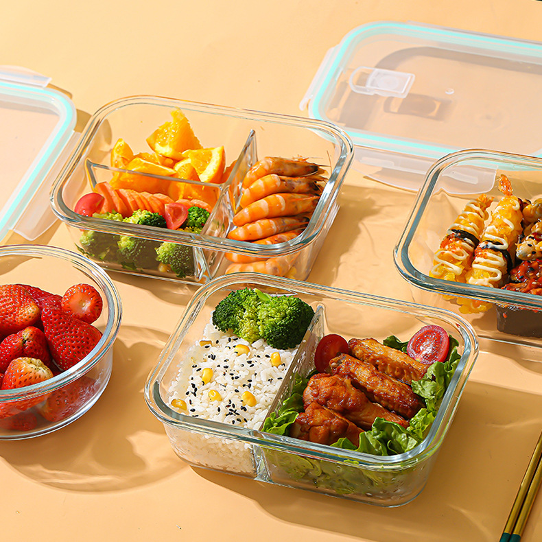 Food Storage Glass Box - Contenitore in vetro borosilicato resistente al