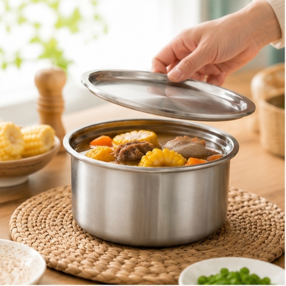 Food Storage Box Stainless Steel - Ciotola in Acciaio Inossidabile 304 con