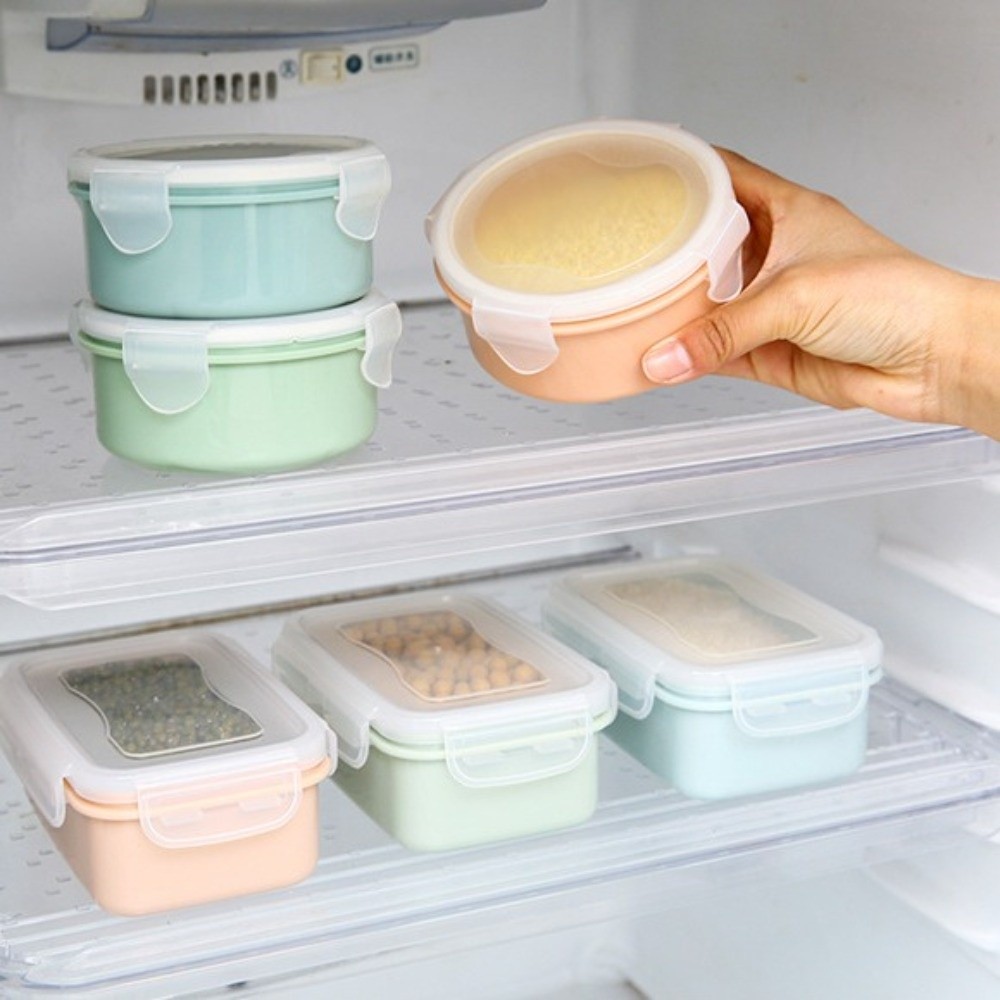 Food Storage Lock Box - Set di 5 Contenitori in Plastica