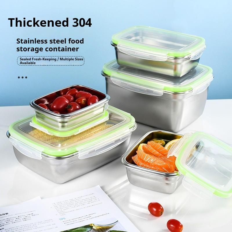 Food Storage Box Stainless Steel - Set di scatole per il pranzo