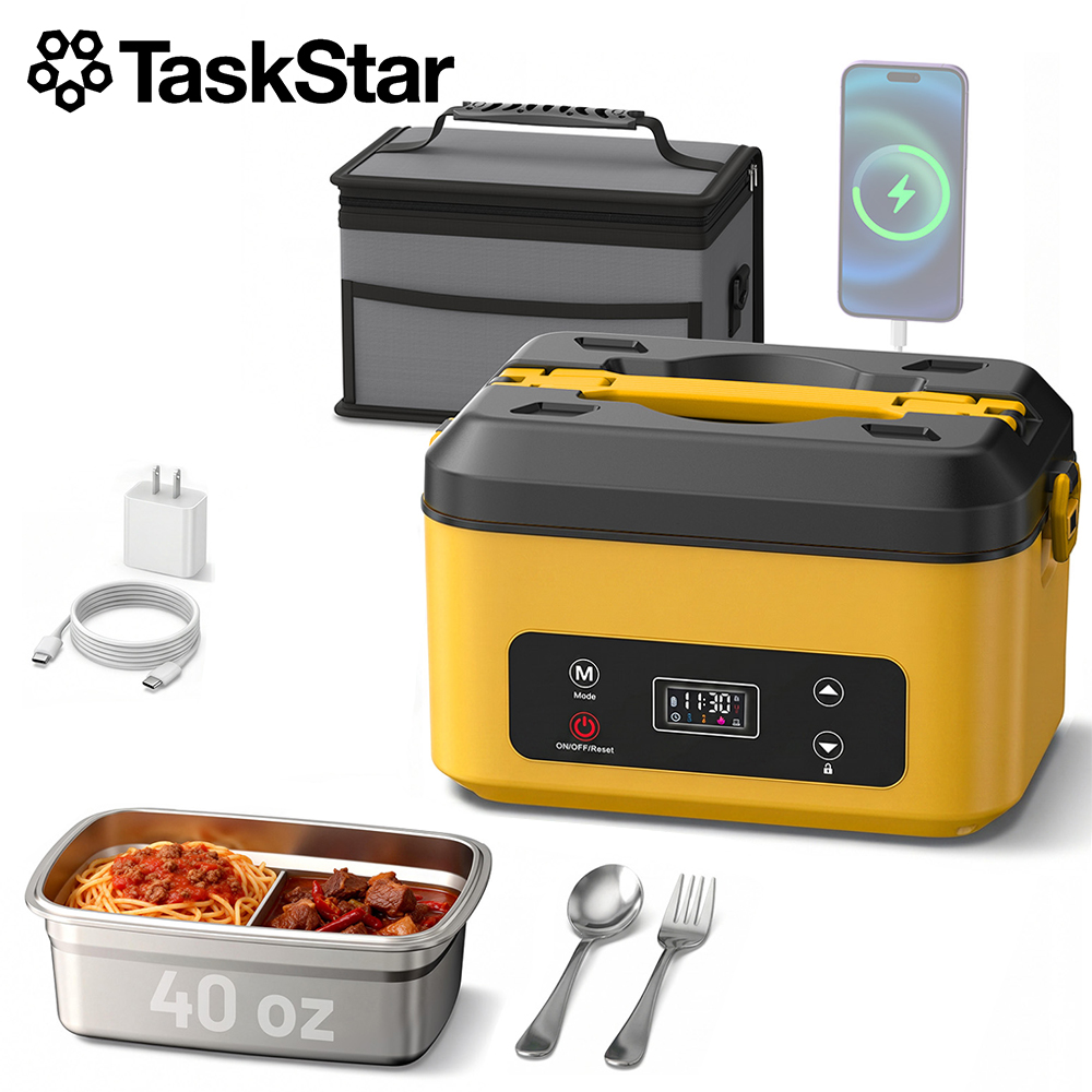 Food Storage Box Stainless Steel - TaskStar Contenitore Termico Portatile per Pranzo