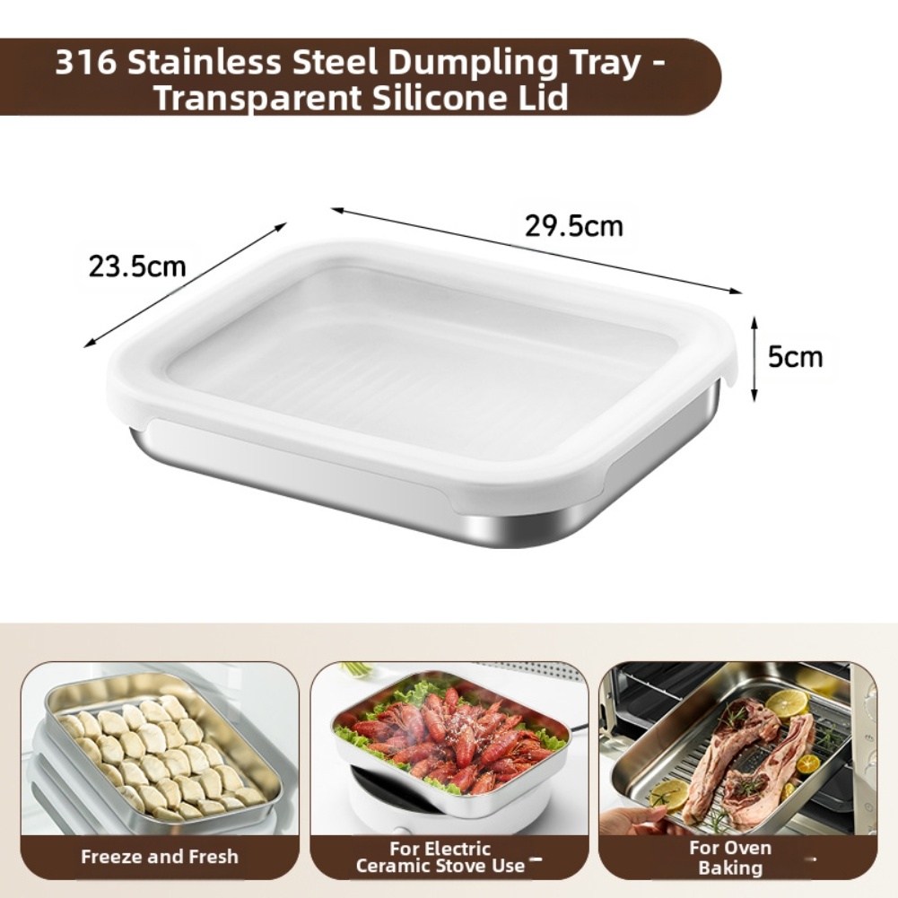 Food Storage Box Stainless Steel - Contenitore per alimenti in acciaio inossidabile