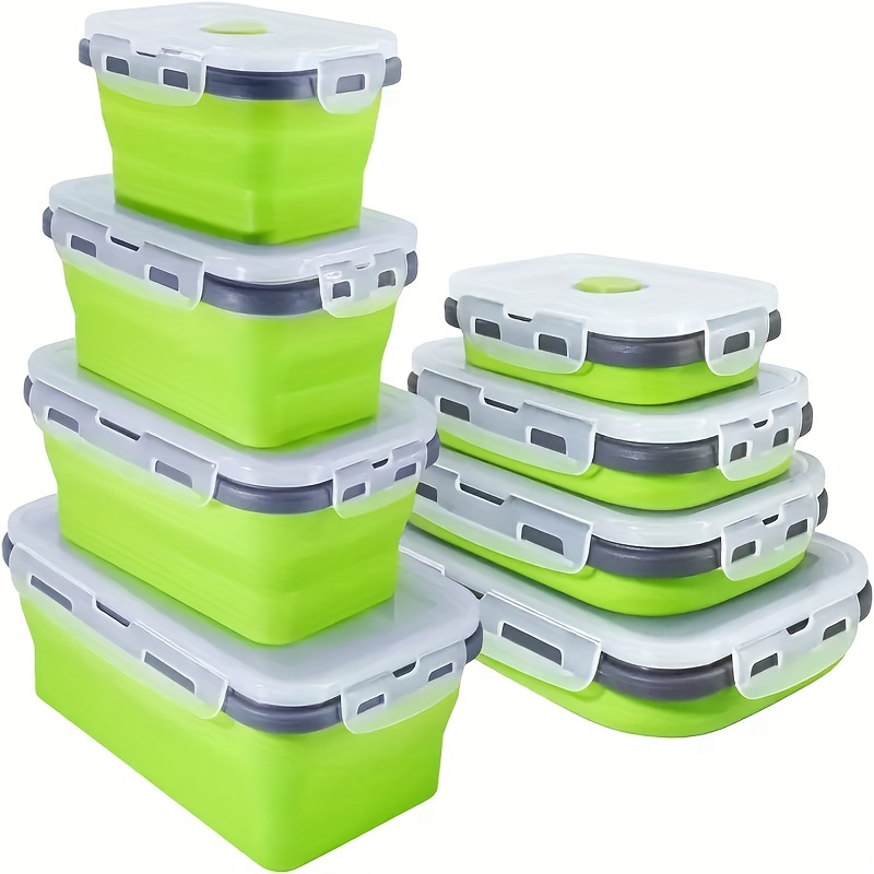 Food Storage Tupperware - 1/4 pezzi pieghevole contenitore per alimenti