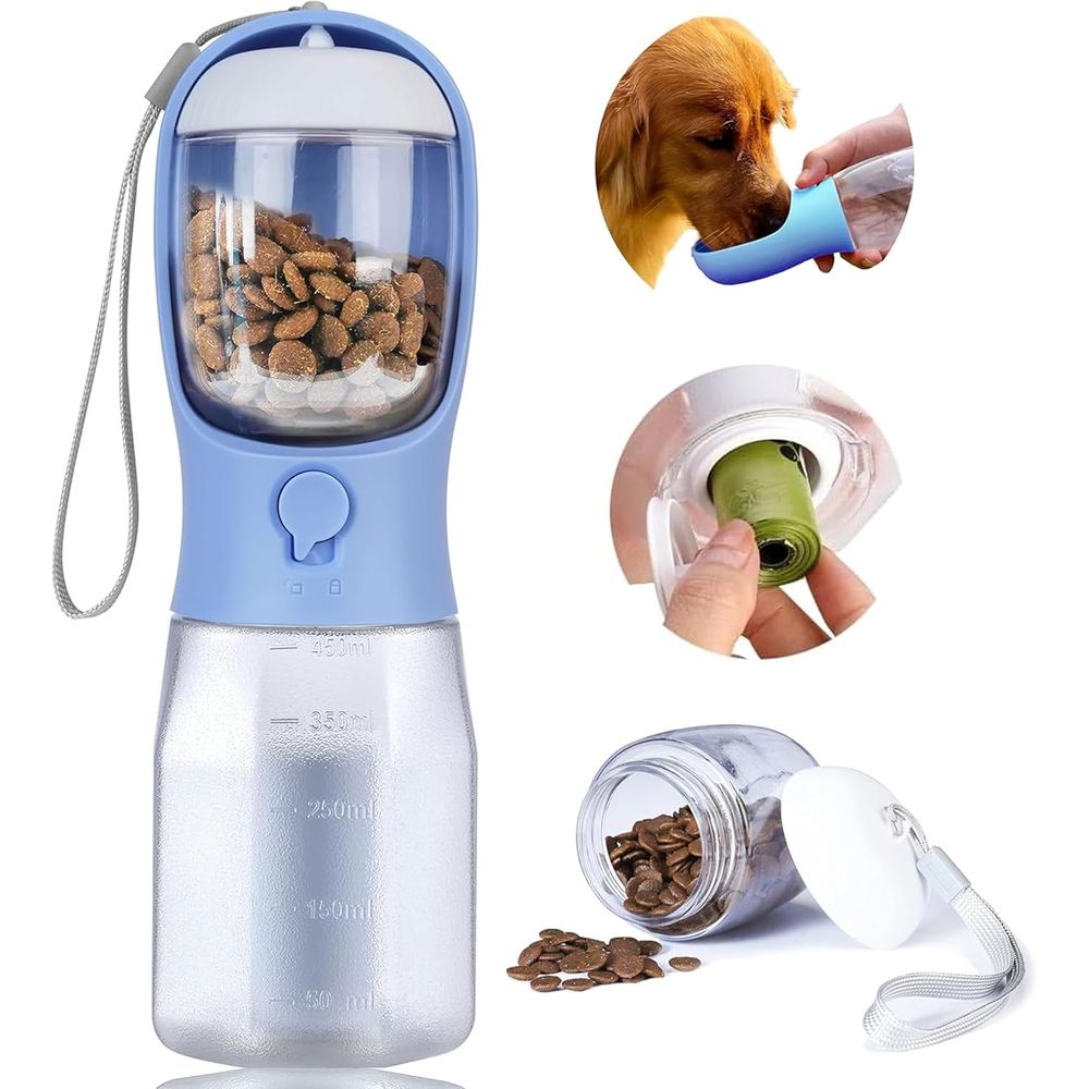 Food Storage Hiking - Bottiglia d'Acqua per Cani con Contenitore