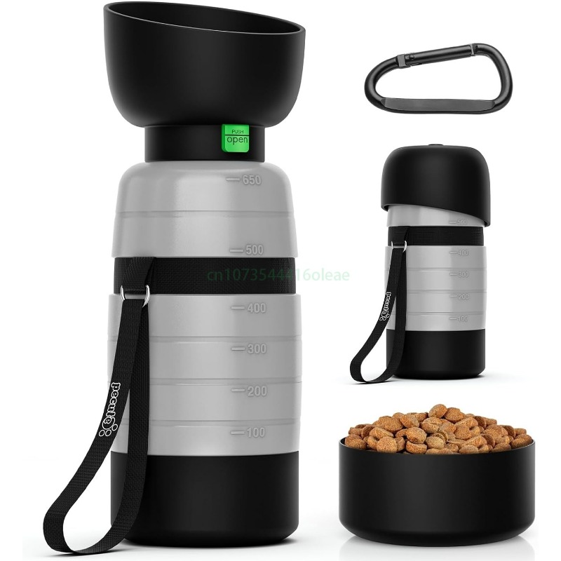Portion Control Container - Bottiglia d'acqua per cani da 650