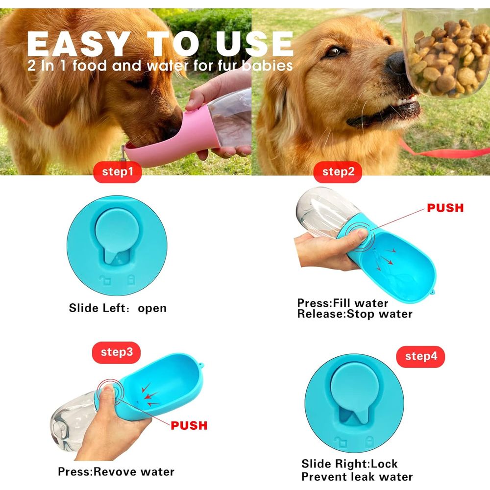Bottiglia d'Acqua per Cani con - Food Storage Hiking recensione e prezzo