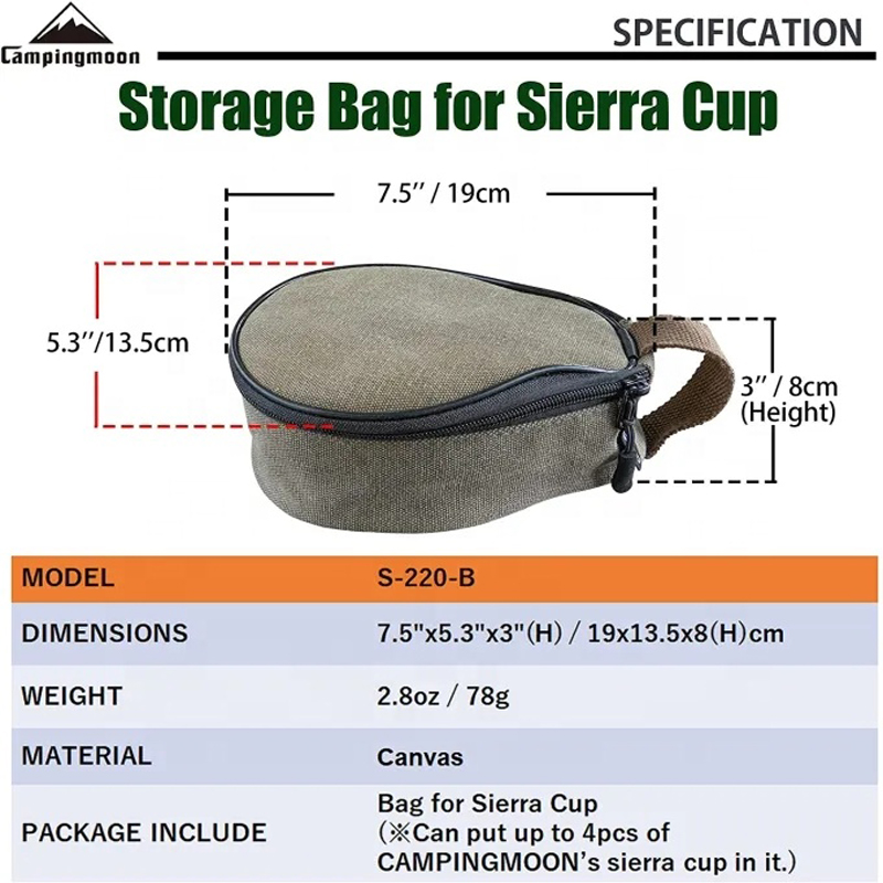 CAMPINGMOON S220-B Mini borsa  - Food Storage Hiking recensione e prezzo