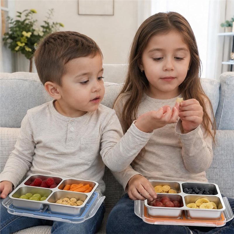 GIGI Set di 4 Contenitori per  - Food Storage Box Stainless Steel recensione e prezzo