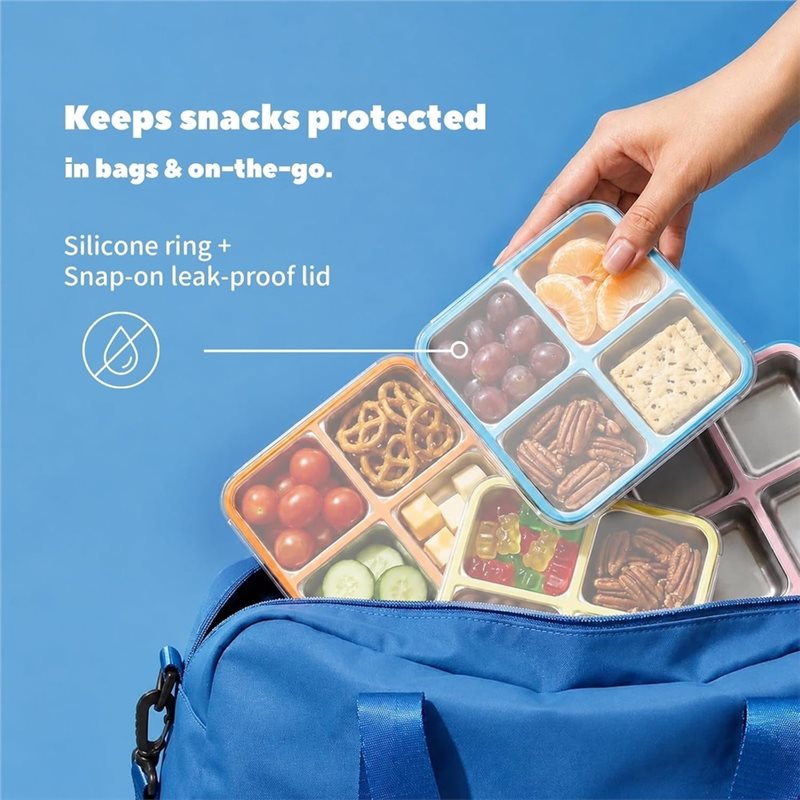 GIGI Set di 4 Contenitori per  - Food Storage Box Stainless Steel recensione e prezzo