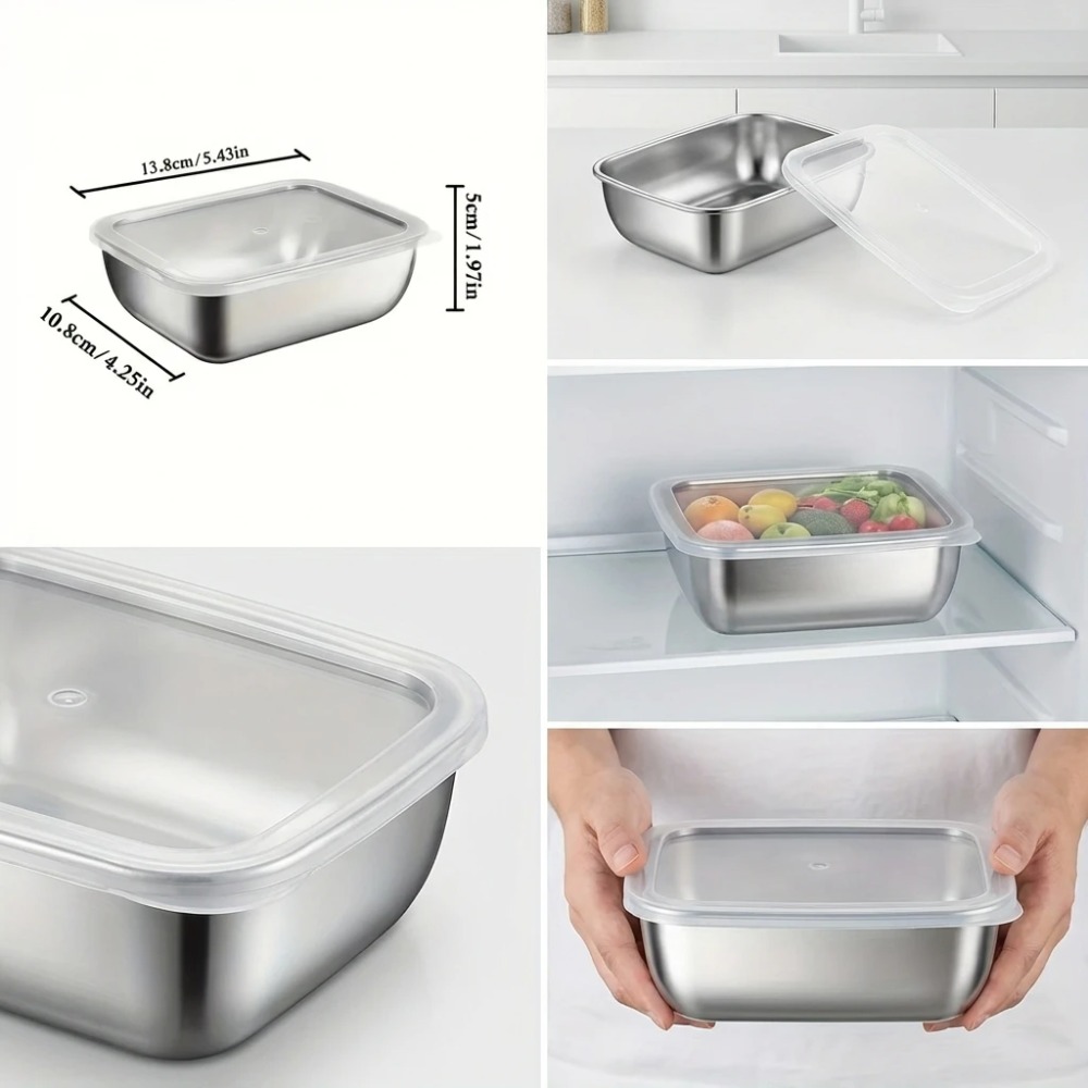 Set di 6 Contenitori per Alime - Food Storage Box Stainless Steel recensione e prezzo