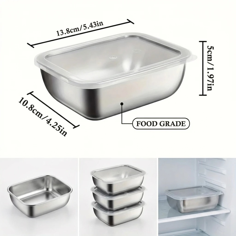 Set di 6 Contenitori per Alime - Food Storage Box Stainless Steel recensione e prezzo