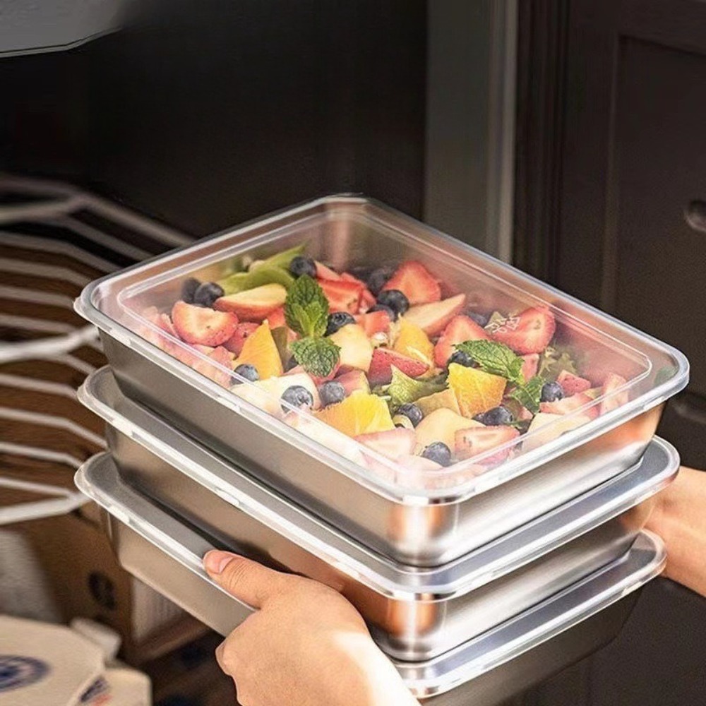 Vassoio da portata in acciaio  - Food Storage Box Stainless Steel recensione e prezzo