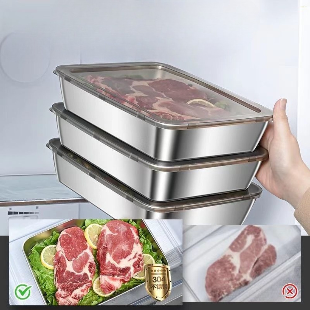 Vassoio da portata in acciaio  - Food Storage Box Stainless Steel recensione e prezzo
