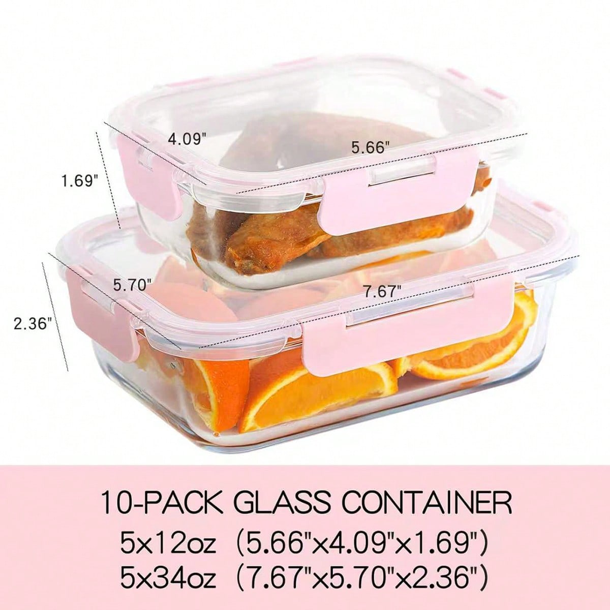 Confezione da 10 contenitori i - Food Storage Glass Box recensione e prezzo