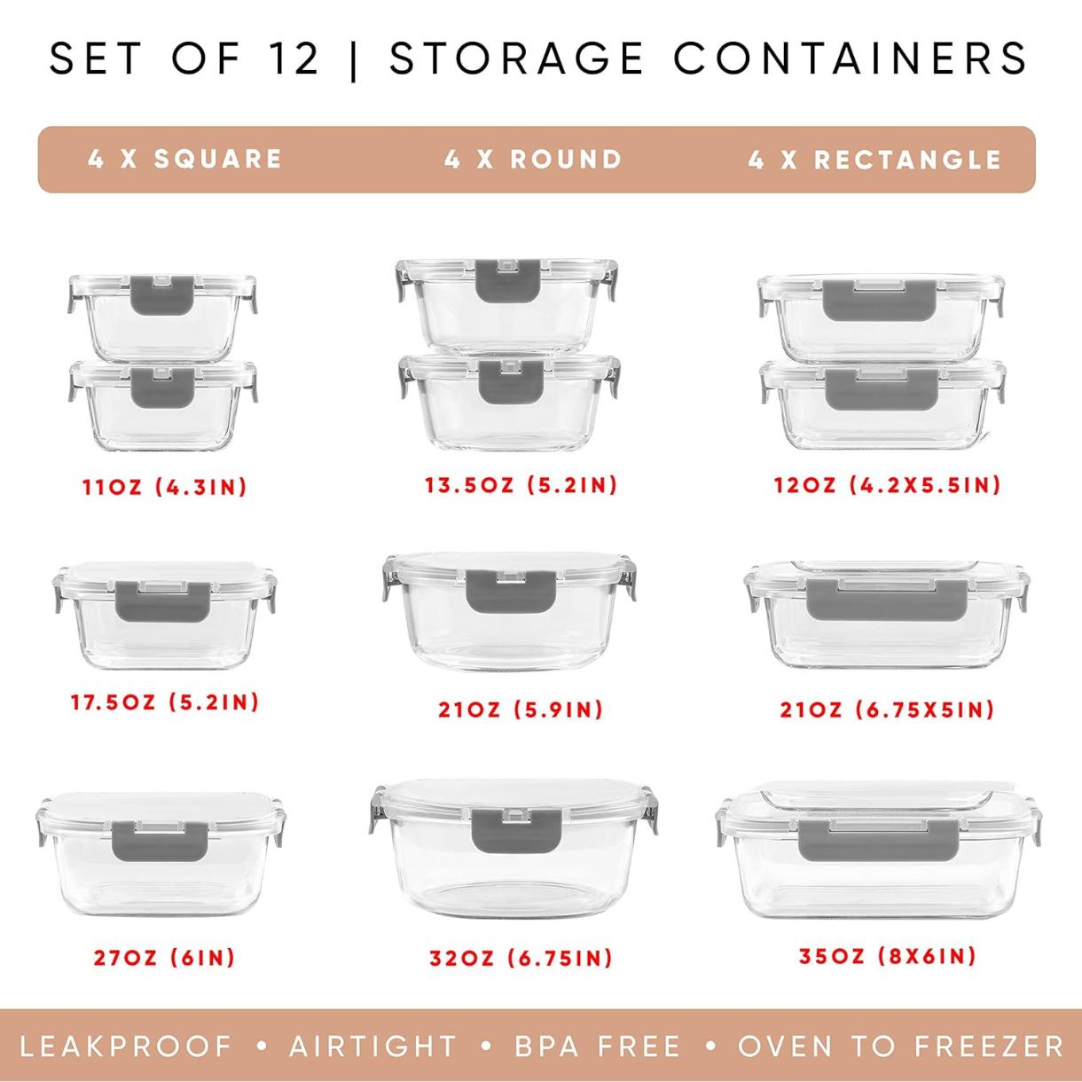 Set di 24 Contenitori in Vetro - Food Storage Tupperware recensione e prezzo