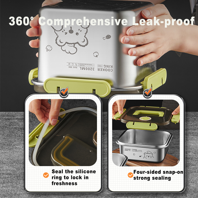 COOKER KING Contenitore per al - Food Storage Box Stainless Steel recensione e prezzo