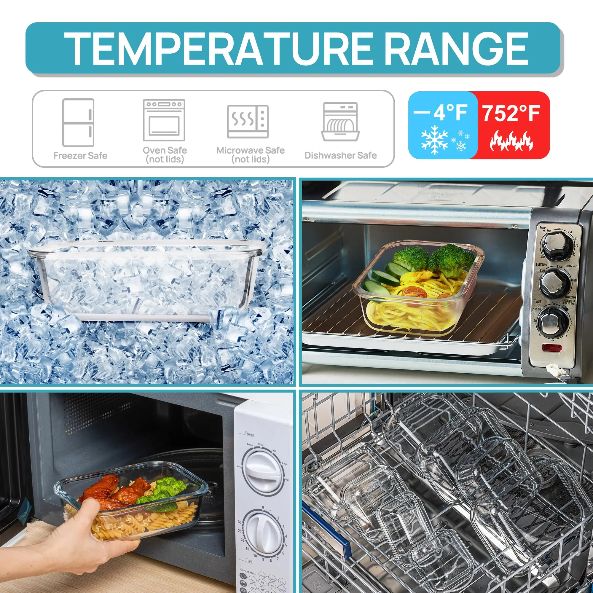 Contenitori per alimenti in ve - Food Storage Glass Box recensione e prezzo