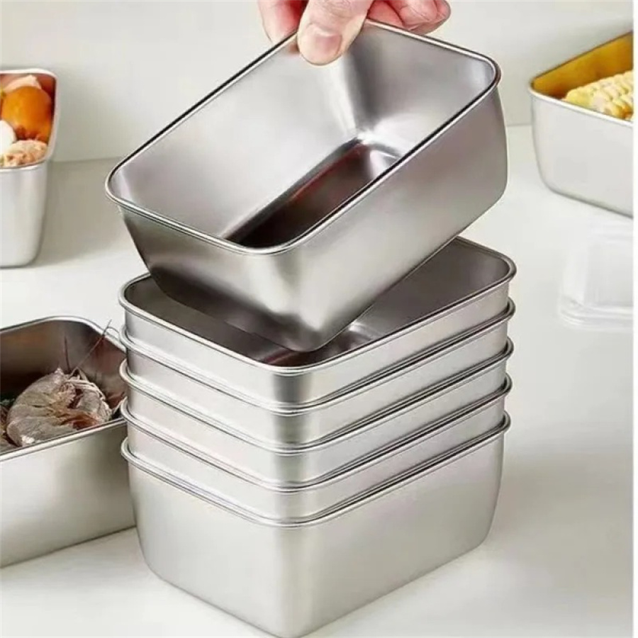 1/3/5 pezzi scatola di conserv - Food Storage Box Stainless Steel recensione e prezzo