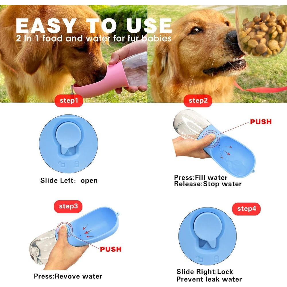 Bottiglia d'Acqua per Cani con - Food Storage Hiking recensione e prezzo
